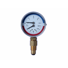 Varmtælling af god kvalitet 2 i 1 Bi-metal termomanometer